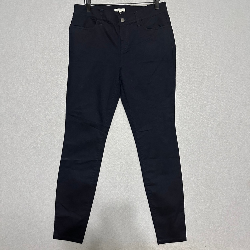 Eileen Fisher Navy Blue Slim Fit Five Pocket Stretch Pants Size 10